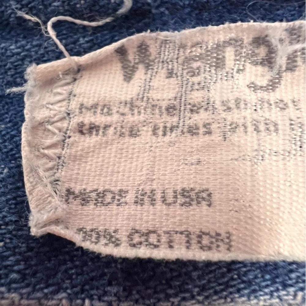 Wrangler Vintage 1980s Men’s Straight Leg Jeans 100% Cotton Size 42 x 30 - Picture 13 of 14